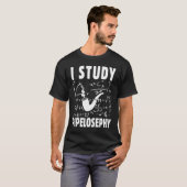 I study pipelosephy Pipe Smoker Funny Tobacco Pipe T-shirt (Voorkant volledig)