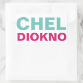I Support Atty. Chel Diokno CUSTOMIZABLE Rechthoekige Sticker (Tas)