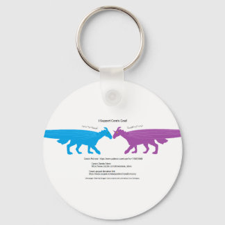 I Support Cera's Goal Keychain
