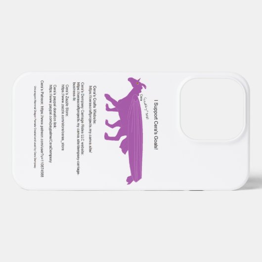 I Support Cera's Goals phone case iPhone Hoesje (Achterkant horizontaal)