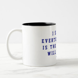 I Support Everton Mug Tweekleurige Koffiemok