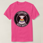 I Support Gay Rats T-shirt (Design voorkant)