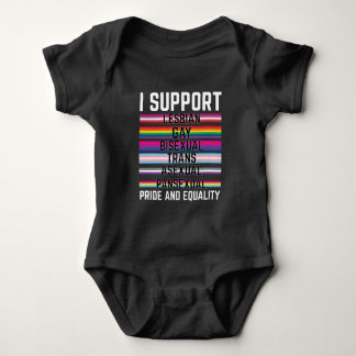 I Support Lesbian Gay Bisexual Trans Asexual Panse Romper