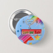 i support love2 ronde button 5,7 cm (Voorkant /achterkant)