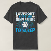 i support putting animal abusers to sleep Pullover (Design voorkant)