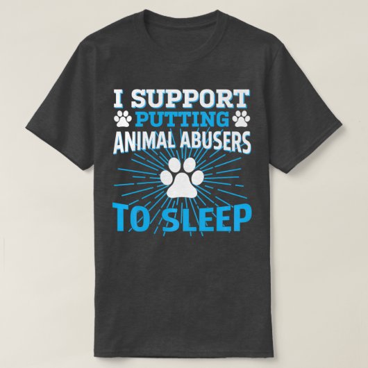 i support putting animal abusers to sleep Pullover (Design voorkant)