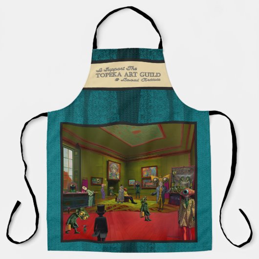 I support the Topeka Art Guild Apron Schort (Voorkant)