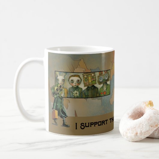 I support the Topeka Art Guild Mug Koffiemok (Met donut)