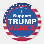 I Support TRUMP VANCE Refrigerator Magneet (Voorkant)