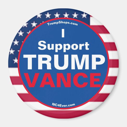 I Support TRUMP VANCE Refrigerator Magneet (Voorkant)