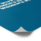 I Suprt Women's Rights And Wrongs Funny Aesthetic  Poster (Hoek)