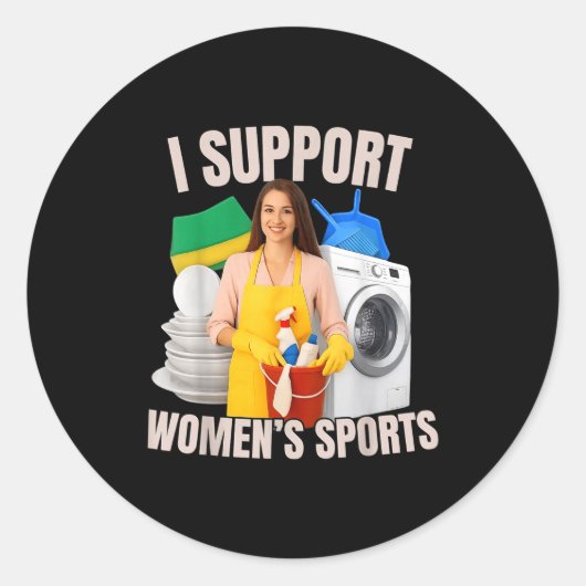 I Suprt Women's Srts Unwearable Aduld Humor Bootle Ronde Sticker (Voorkant)