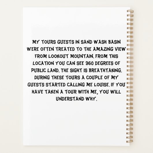 I survided a tour with Louise Planner (Achterkant)