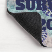 I Survided Blue Covid Virus Muismat (Hoek)