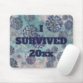 I Survided Blue Covid Virus Muismat (Met muis)
