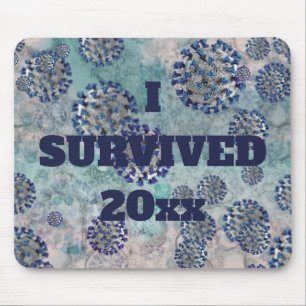 I Survided Blue Covid Virus Muismat