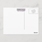 I Survided Hurricane Irene - Blue Briefkaart (Achterkant)