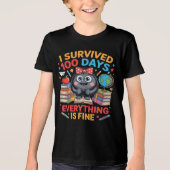 I Survived 100 Days Cute Monster Shirt (Voorkant)
