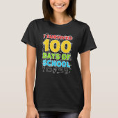 I Survived 100 Days Of School Happy 100th Day T-shirt (Voorkant)