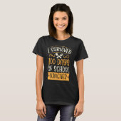 I Survived 100 Days of School Lunches  Kindergarte T-shirt (Voorkant volledig)
