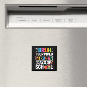 I Survived 100 Days School Bruh Groovy Math Equati Magneet (Insitu (Vaatwasser))