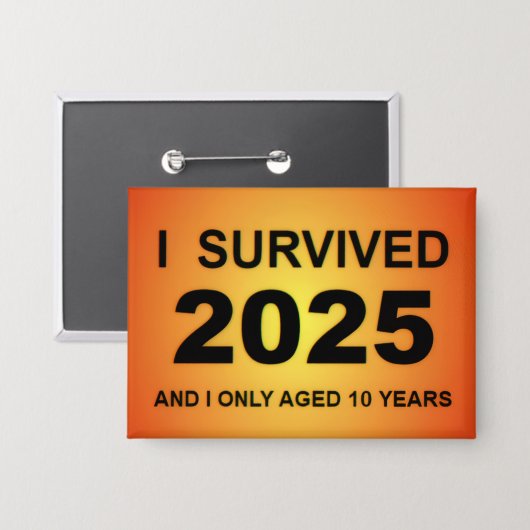 I Survived 2025  Button (Voorkant / Achterkant)