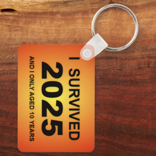 I Survived 2025 Sleutelhanger (Achterkant)