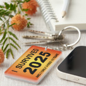 I Survived 2025 Sleutelhanger (Voorkant Rechts)