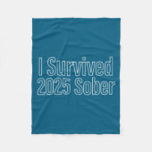 I Survived 2025 Sober Recovery Design  Fleece Deken (Voorkant)