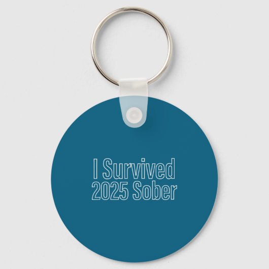I Survived 2025 Sober Recovery Design  Sleutelhanger (Voorkant)