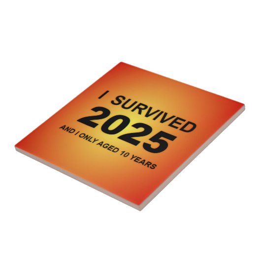 I Survived 2025 Tegeltje (Zijkant)