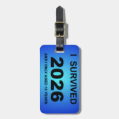 I Survived 2026 Bagagelabel (Voorkant verticaal)