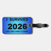 I Survived 2026 Bagagelabel (Achterkant horizontaal)