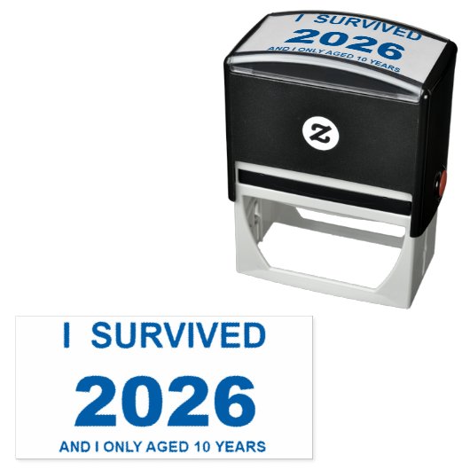 I Survived 2026 Zelfinktende Stempel (In situ)