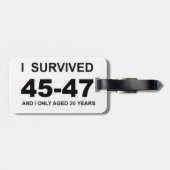 I Survived 45-47 Bagagelabel (Achterkant horizontaal)