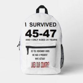 I Survived 45-47 Bedrukte Rugzak