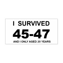 I Survived 45-47 Zelfinktende Stempel