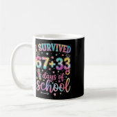 I Survived 67 + 33 Days Of School Funny 6 7 Teache Koffiemok (Links)