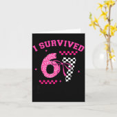 I Survived 67 Days Leopard Checkered 67 Kindergart Kaart (Gele Bloem)