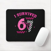 I Survived 67 Days Leopard Checkered 67 Kindergart Muismat (Met muis)