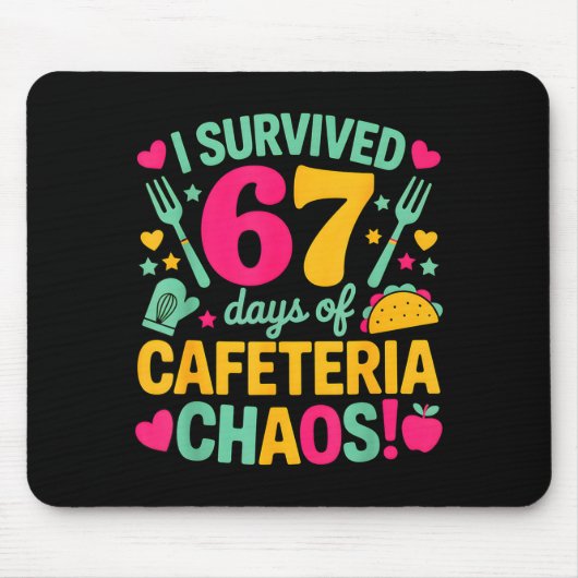 I Survived 67 Days Of Cafeteria Chaos Cute Food Lu Muismat (Voorkant)