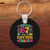 I Survived 67 Days Of Cafeteria Chaos Cute Food Lu Sleutelhanger (Voorkant)