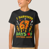 I Survived 67 Days Of Cafeteria Chaos Funny Boy Gi T-shirt (Voorkant)