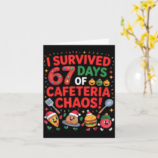 I Survived 67 Days Of Cafeteria Chaos In Lunch Lad Kaart (Gele Bloem)