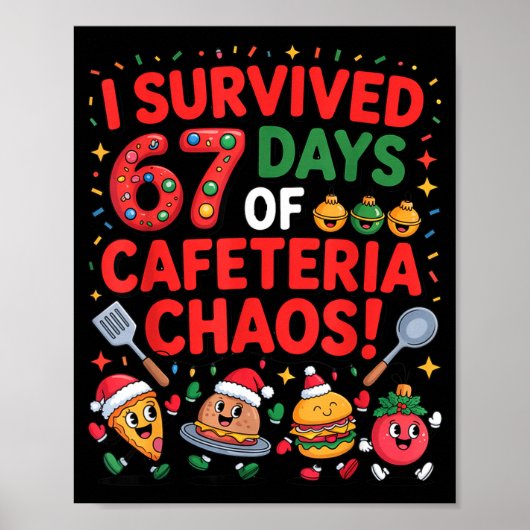 I Survived 67 Days Of Cafeteria Chaos In Lunch Lad Poster (Voorkant)