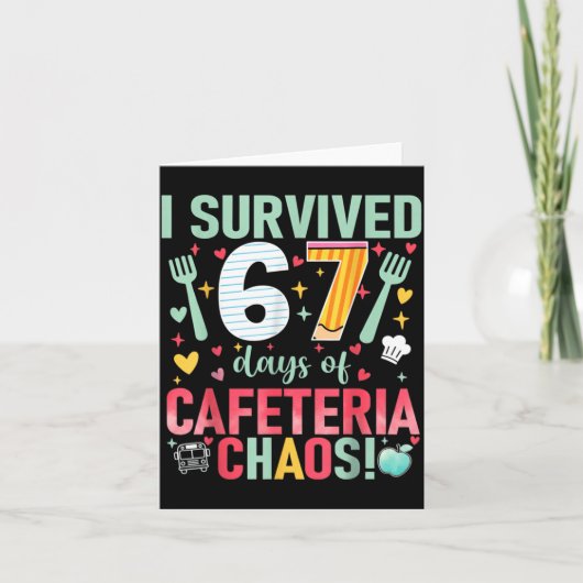 I Survived 67 Days Of Cafeteria Chaos Lunch Lady S Kaart (Voorkant)