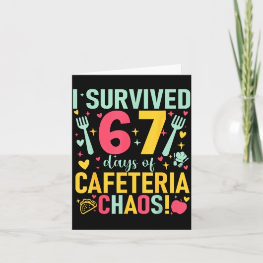 I Survived 67 Days Of Cafeteria Chaos Lunch Lady S Kaart (Voorkant)