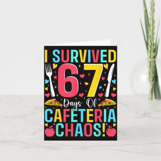 I Survived 67 Days Of Cafeteria Chaos Lunch Lady S Kaart (Voorkant)
