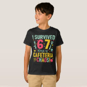 I Survived 67 Days Of Cafeteria Chaos Lunch Lady S T-shirt (Voorkant volledig)