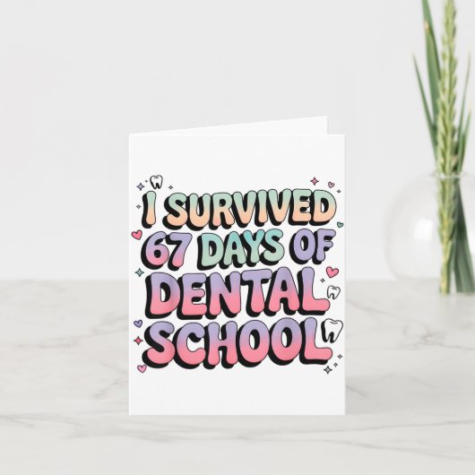 I Survived 67 Days Of Dental School Students Teach Kaart (Voorkant)